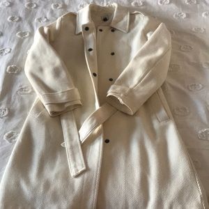 Stunning long cream pea coat